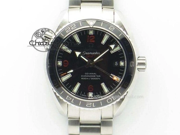 1221 Planet Ocean Pro Ceramic Bezel 45mm 1:1 OMF Best Edition On Rubber Strap A8500 (Black Balance Wheel) MoistureWicking 8136